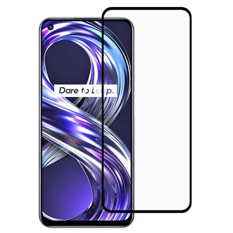 Black Edge Tempered Glass Screen Protector Realme 8i