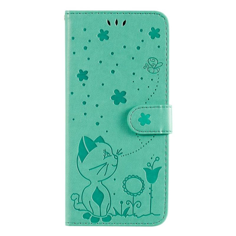 Folio Deksel Realme 8i Cat And Bee Thong