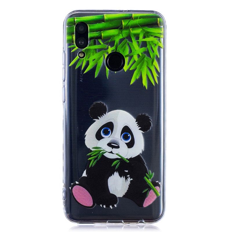 Deksel Huawei P Smart 2019 Mobildeksel Gjennomsiktig Panda-Spis