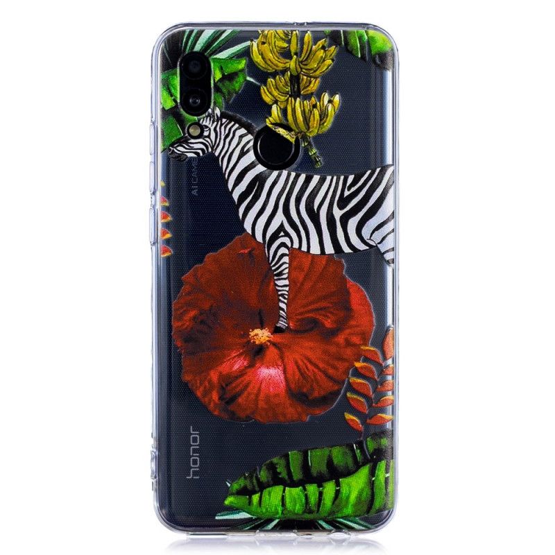 Deksel Huawei P Smart 2019 Sebra Og Blomster