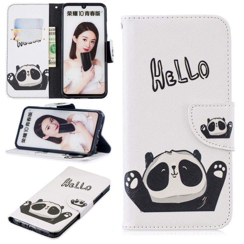 Folio Deksel for Huawei P Smart 2019 Hallo Panda