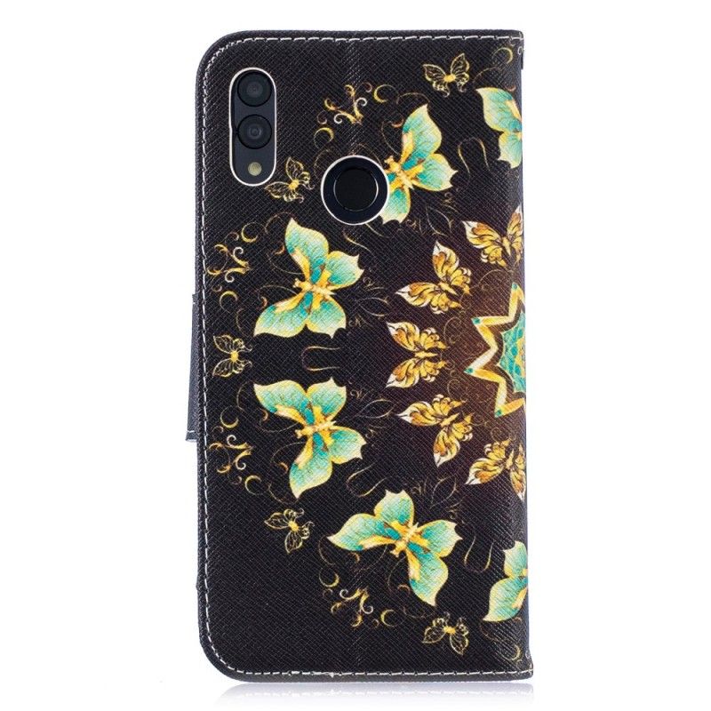 Folio Deksel for Huawei P Smart 2019 Sommerfuglmandala