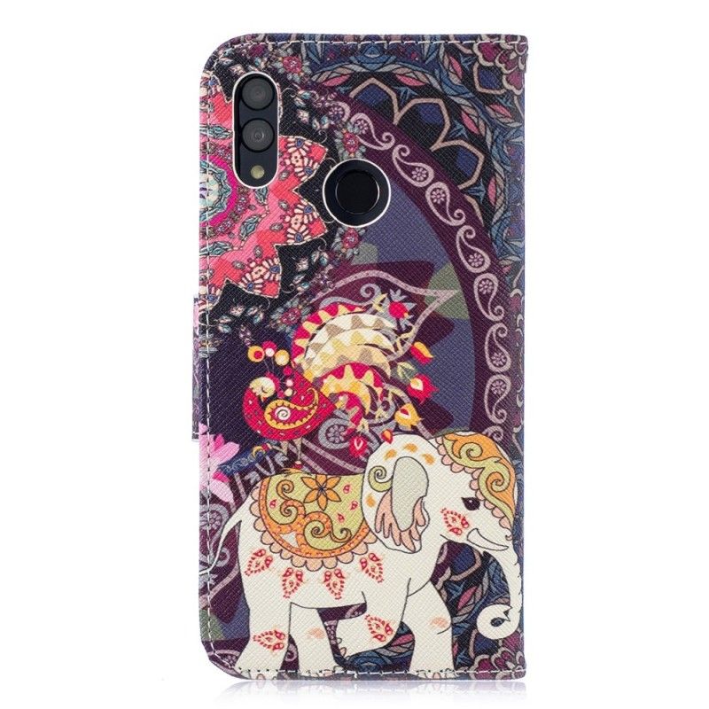 Folio Deksel Huawei P Smart 2019 Etnisk Elefantmandala Anti-fall