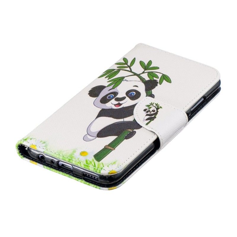 Folio Deksel Huawei P Smart 2019 Panda På Bambus