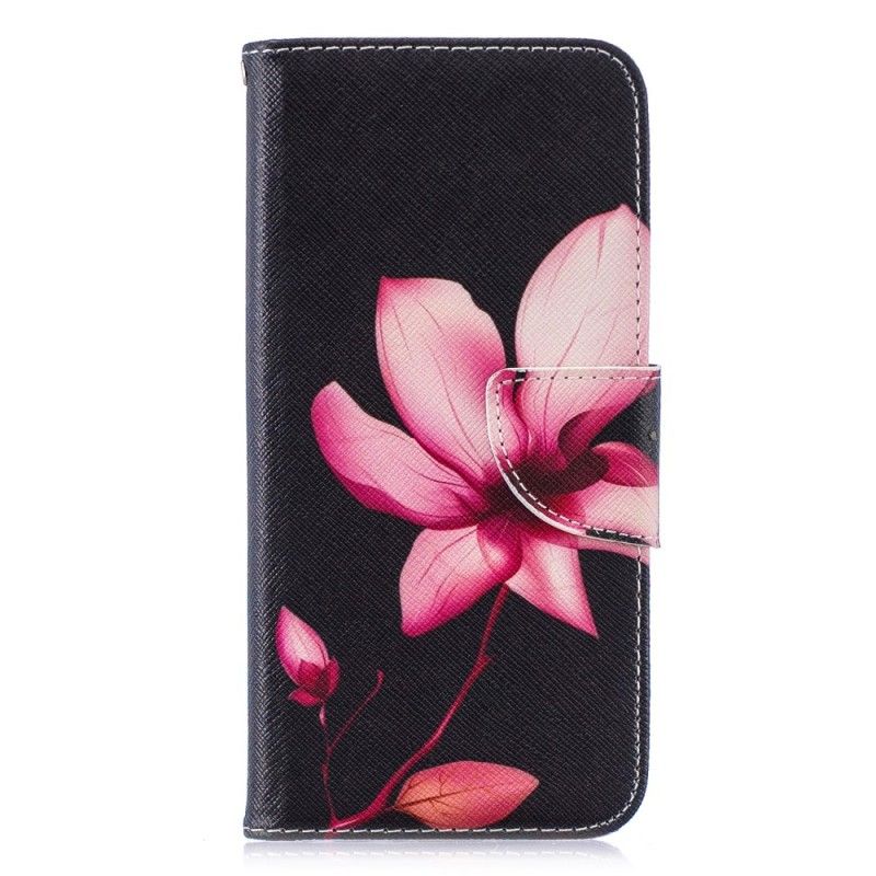 Folio Deksel Huawei P Smart 2019 Rosa Blomst Beskyttelse