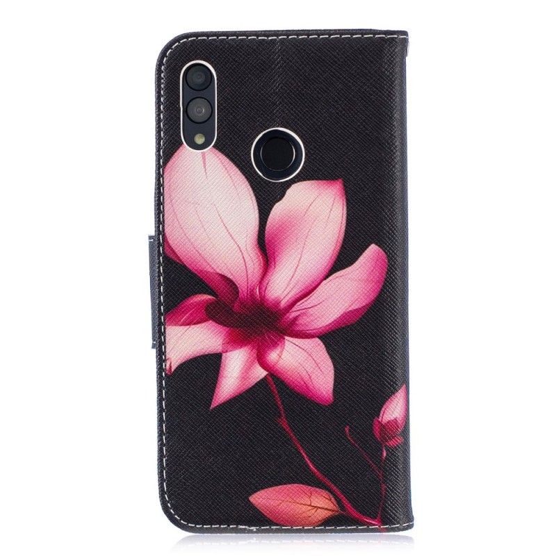 Folio Deksel Huawei P Smart 2019 Rosa Blomst Beskyttelse