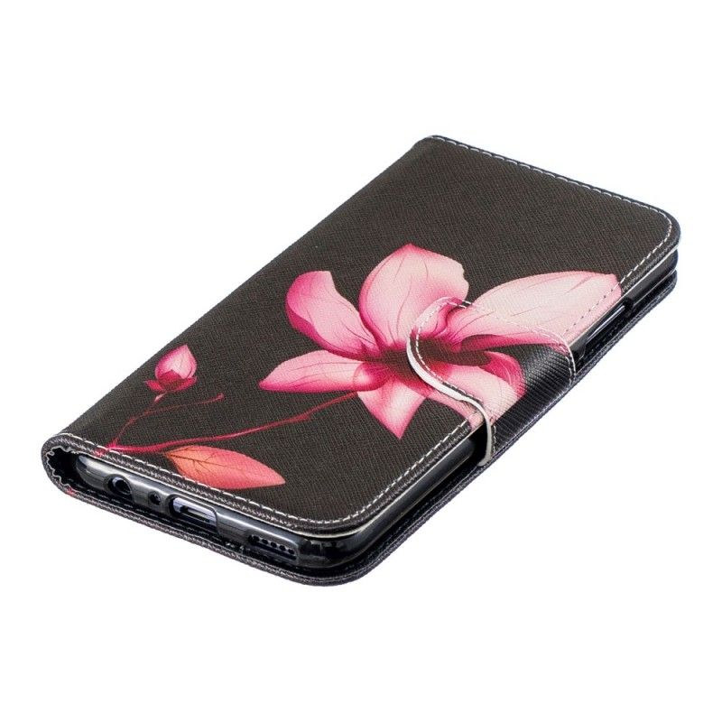 Folio Deksel Huawei P Smart 2019 Rosa Blomst Beskyttelse