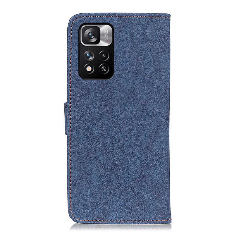 Folio Deksel Xiaomi Redmi Note 11 Pro / Note 11 Pro Plus Khazneh Retro Split Leather