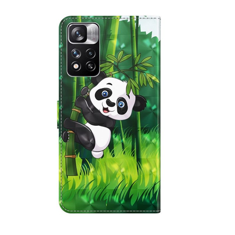 Folio Deksel Xiaomi Redmi Note 11 Pro / Note 11 Pro Plus Panda Og Bambus