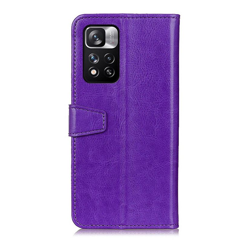 Folio Deksel Xiaomi Redmi Note 11 Pro / Note 11 Pro Plus Skinnende Skinneffekt Beskyttelse Deksel