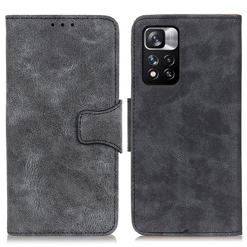 Folio Deksel Xiaomi Redmi Note 11 Pro / Note 11 Pro Plus Vintage Splittskinn