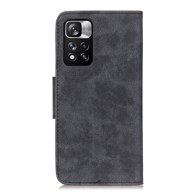 Folio Deksel Xiaomi Redmi Note 11 Pro / Note 11 Pro Plus Vintage Splittskinn