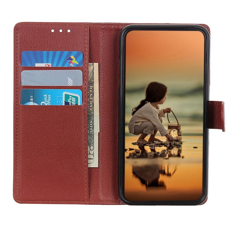 Lærdeksel Folio Deksel Xiaomi Redmi Note 11 Pro / Note 11 Pro Plus Mobildeksel Premium Litchi Leather Effect