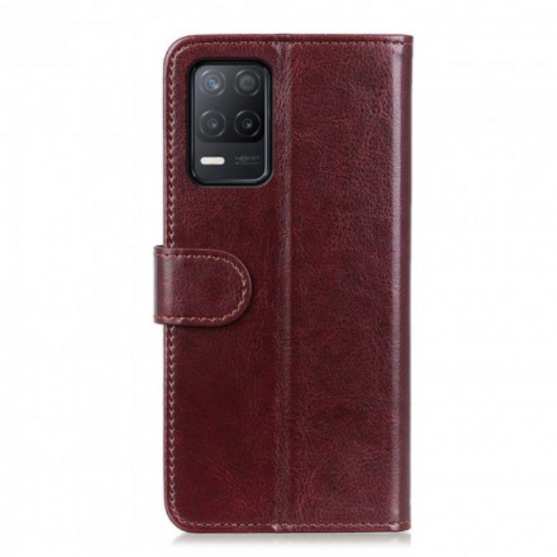 Folio Deksel Realme 8 5g Faux Leather Finesse Beskyttelse Deksel