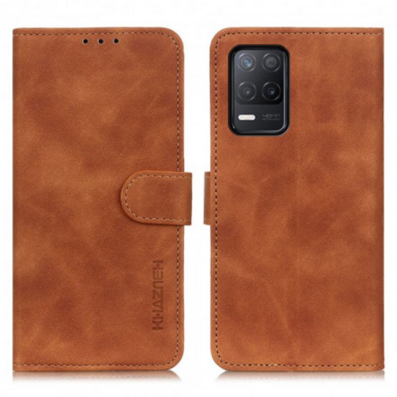 Folio Deksel Realme 8 5g Mate Leather Effect Vintage Khazneh Beskyttelse Deksel