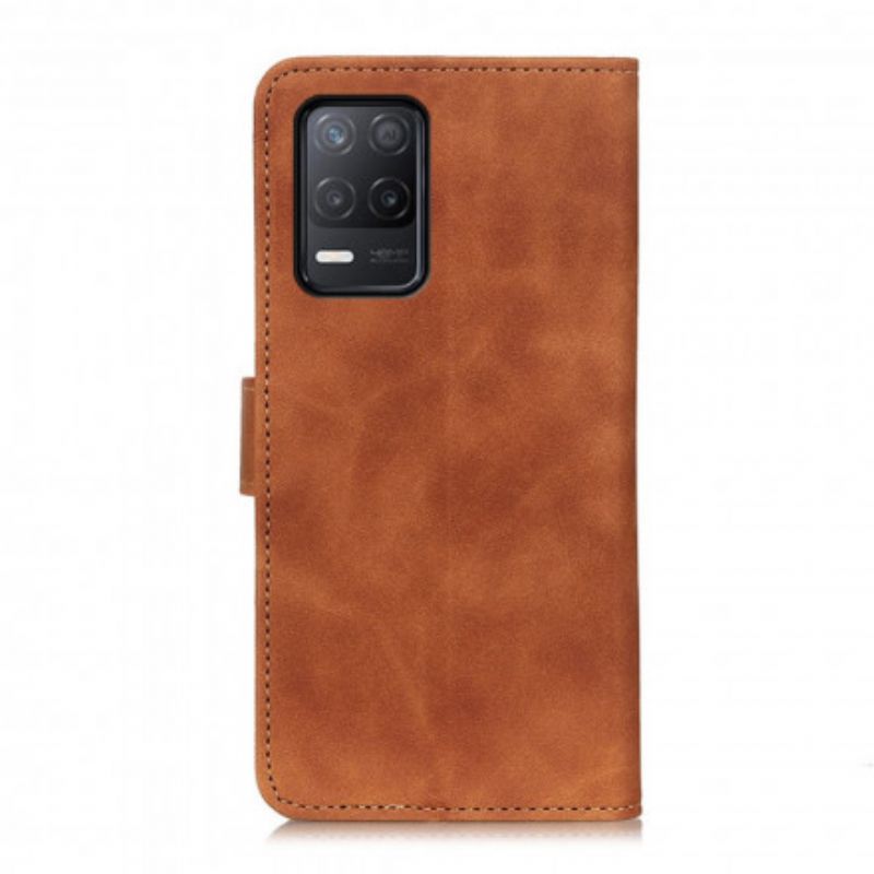 Folio Deksel Realme 8 5g Mate Leather Effect Vintage Khazneh Beskyttelse Deksel