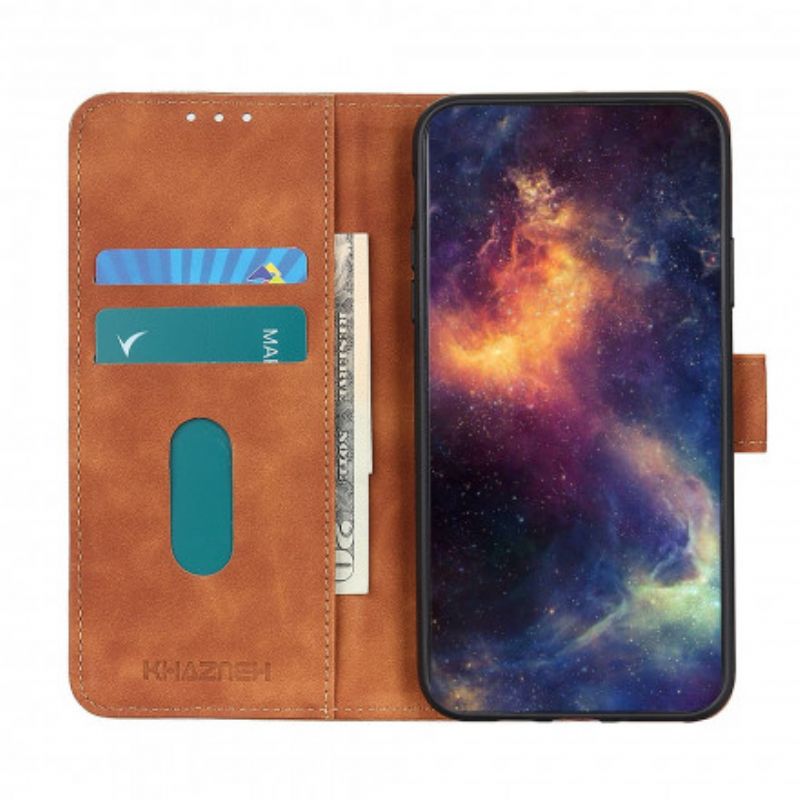 Folio Deksel Realme 8 5g Mate Leather Effect Vintage Khazneh Beskyttelse Deksel