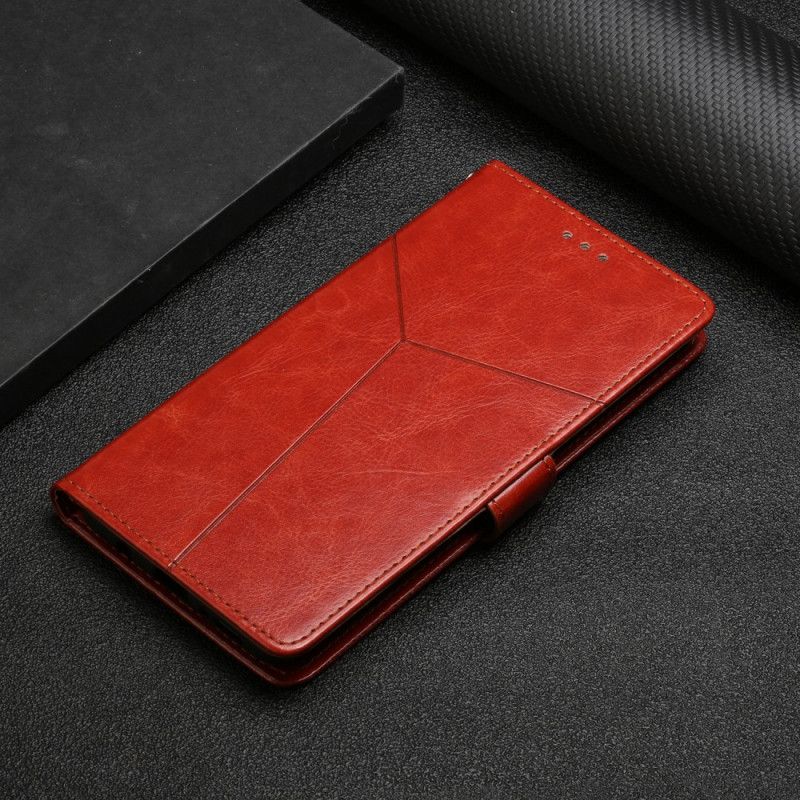 Lærdeksel Folio Deksel Realme 8 5g Style Leather Geo Y Design