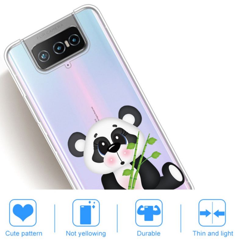 Deksel Asus Zenfone 7 / 7 Pro Gjennomsiktig Trist Panda