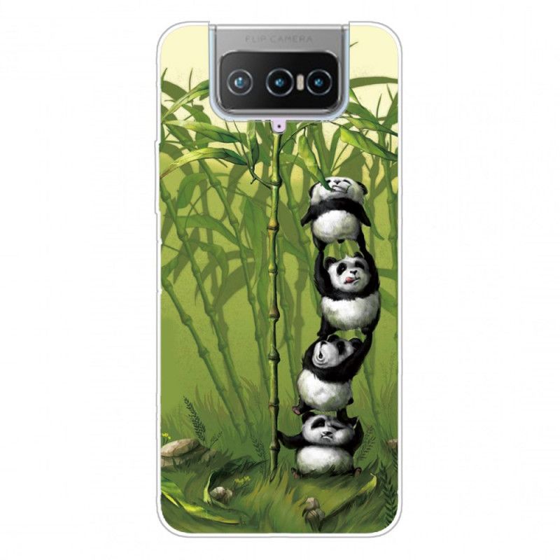 Deksel Asus Zenfone 7 / 7 Pro Haug Med Pandaer Beskyttelse