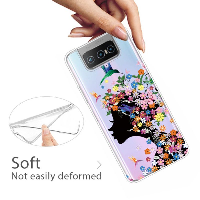 Deksel Asus Zenfone 7 / 7 Pro Pent Blomsterhode