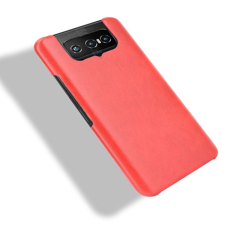 Deksel Asus Zenfone 7 / 7 Pro Svart Mobildeksel Litchi-Effekt