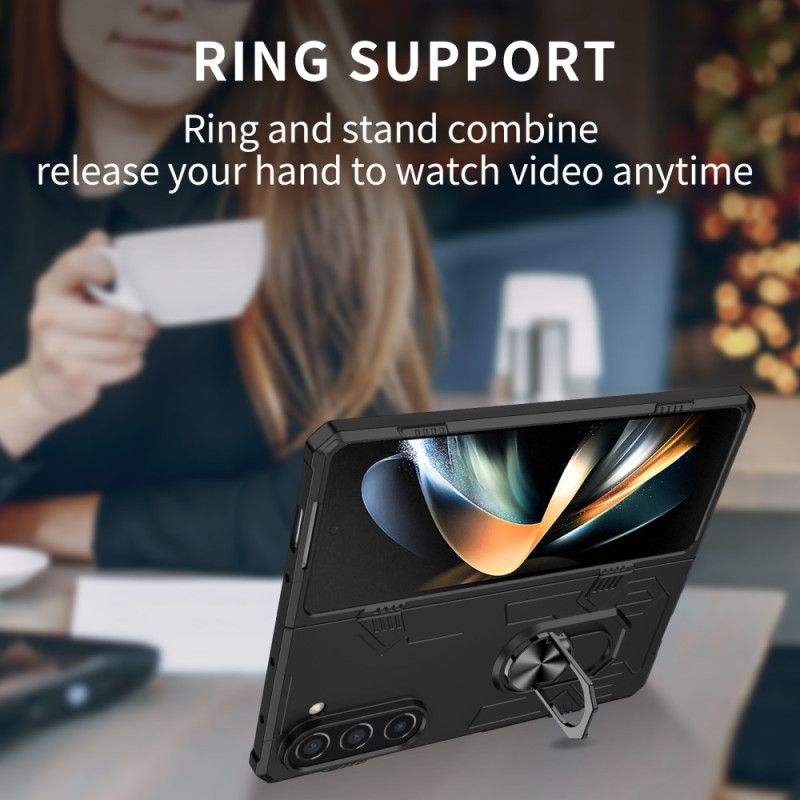 Deksel Samsung Galaxy Z Fold 5 Mobildeksel Defender Ring-støtte