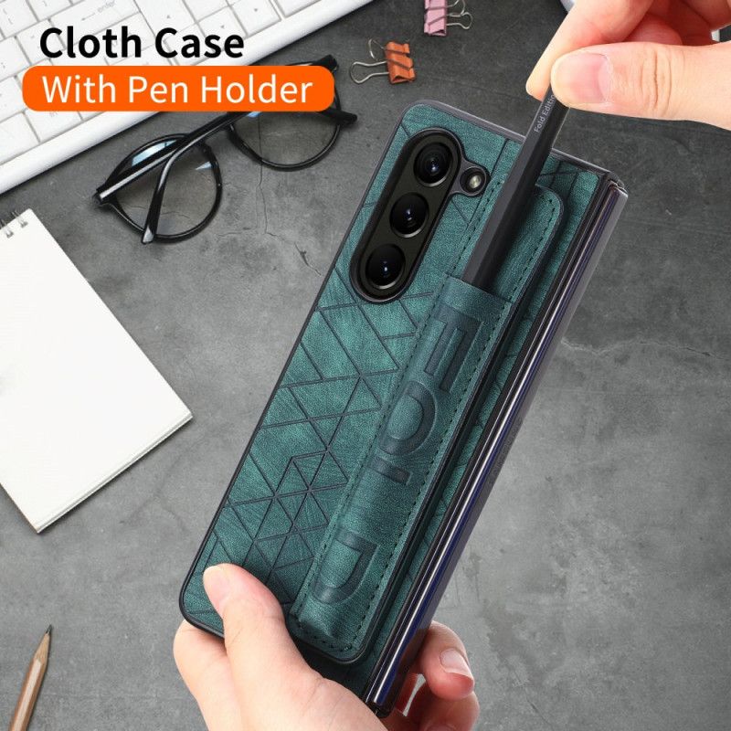 Deksel Samsung Galaxy Z Fold 5 Stylusholder Med Stropp Beskyttelse Deksel