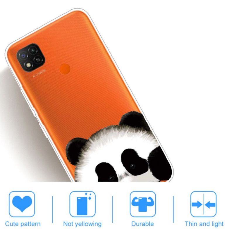 Deksel for Xiaomi Redmi 9C Gjennomsiktig Panda