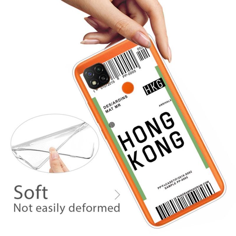 Deksel for Xiaomi Redmi 9C Ombordstigningskort Til Hong Kong