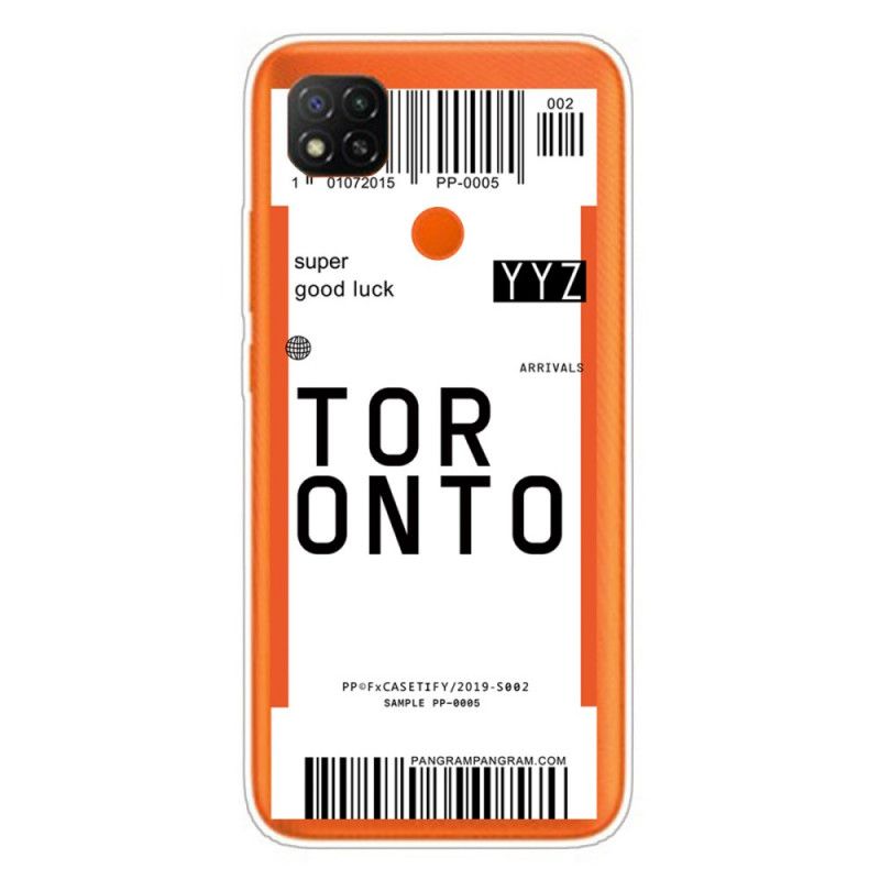 Deksel for Xiaomi Redmi 9C Ombordstigningskort Til Toronto