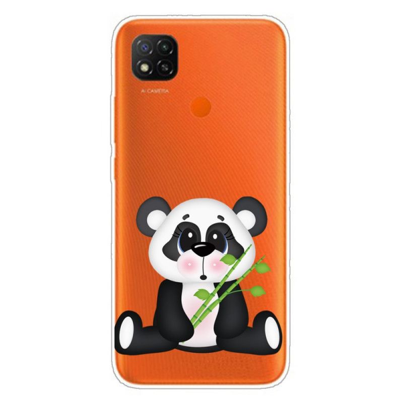 Deksel Xiaomi Redmi 9C Gjennomsiktig Trist Panda Beskyttelse