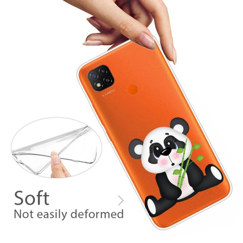 Deksel Xiaomi Redmi 9C Gjennomsiktig Trist Panda Beskyttelse