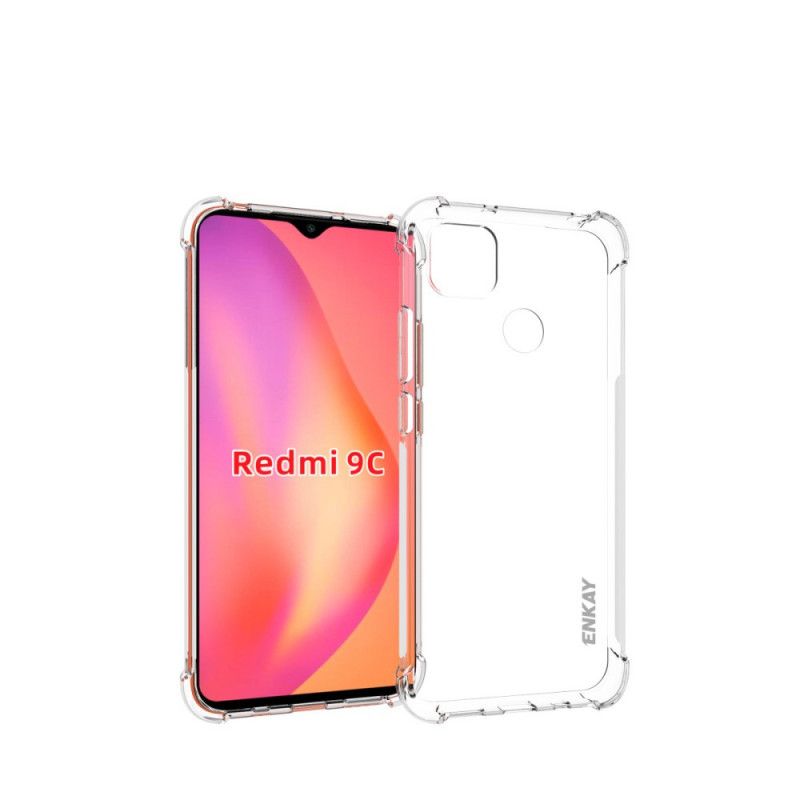 Deksel Xiaomi Redmi 9C Mobildeksel Kombinert Skall Og Herdet Glass