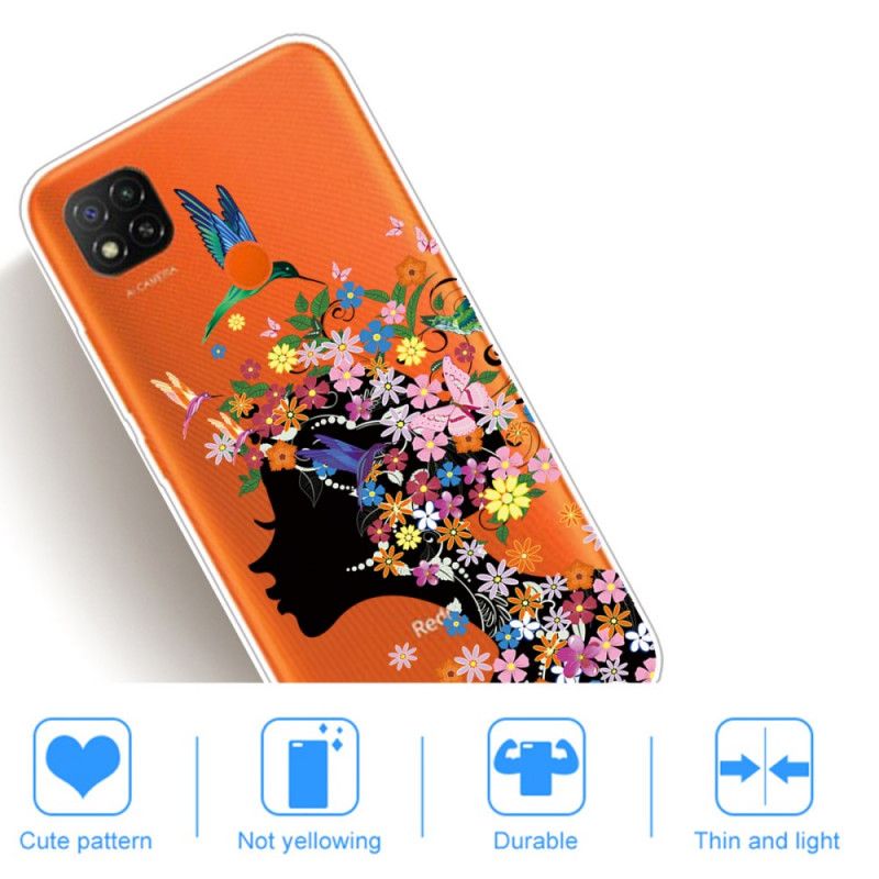 Deksel Xiaomi Redmi 9C Pent Blomsterhode