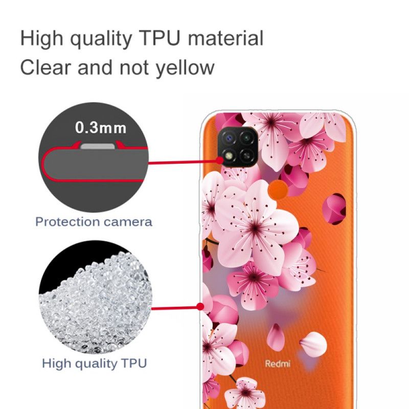 Deksel Xiaomi Redmi 9C Premium Blomster