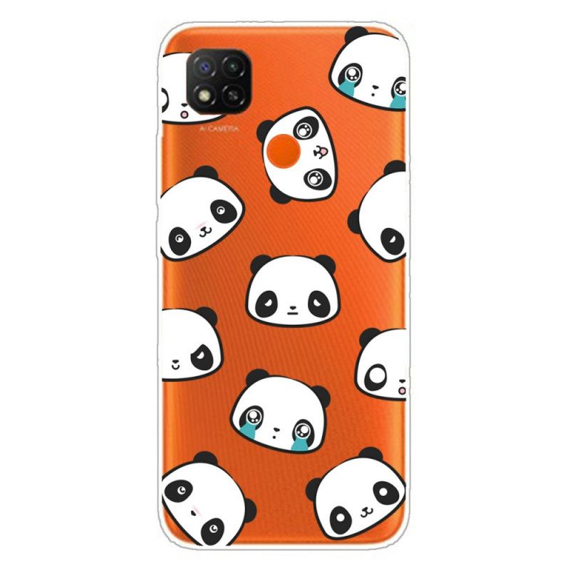 Deksel Xiaomi Redmi 9C Sentimentale Pandaer Beskyttelse