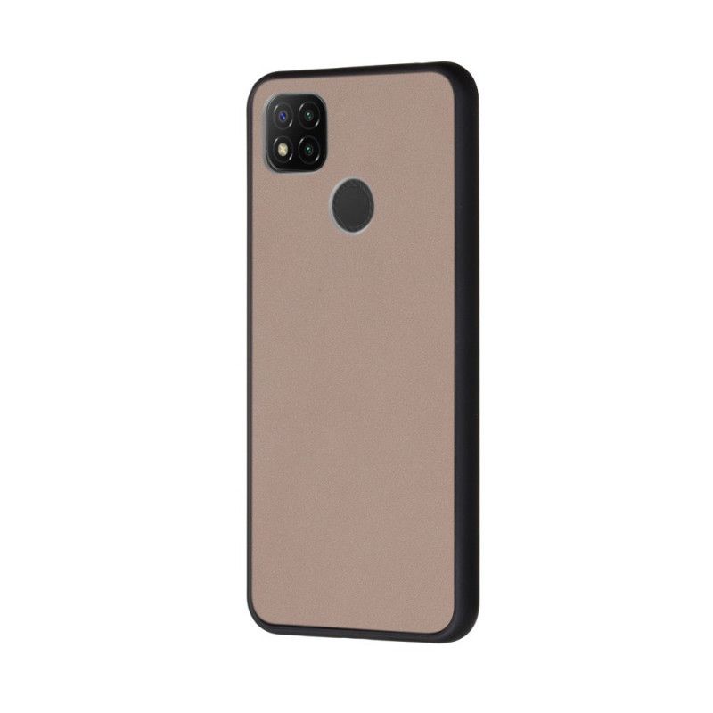 Deksel Xiaomi Redmi 9C Svart Mobildeksel Hybrid Med Fargede Kanter