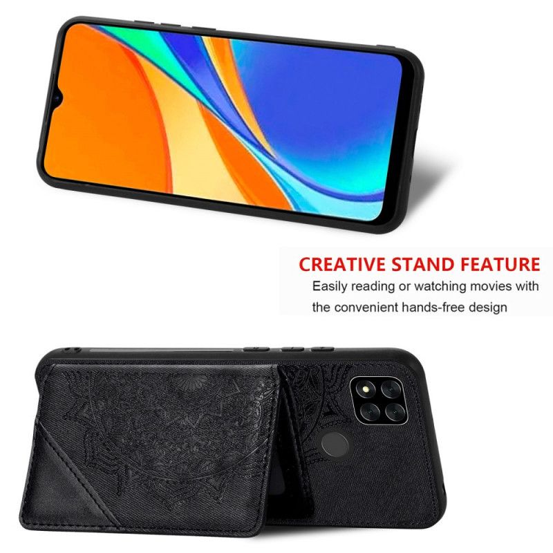 Deksel Xiaomi Redmi 9C Svart Multifunksjonell Mandala Design