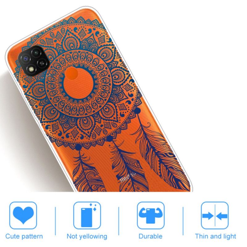 Deksel Xiaomi Redmi 9C Unik Blomstermandala