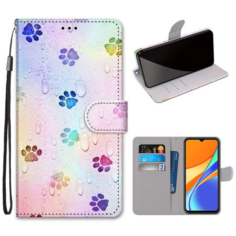 Folio Deksel for Xiaomi Redmi 9C Kattespor