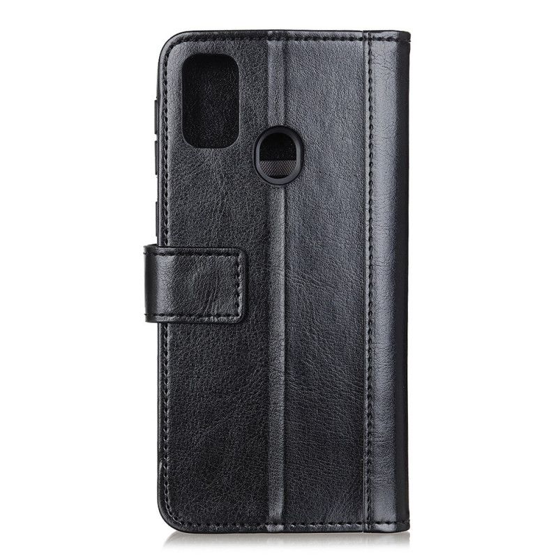 Folio Deksel for Xiaomi Redmi 9C Svart Antikk Skinneffektversjon