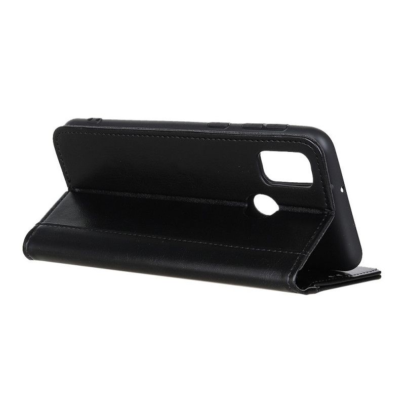 Folio Deksel for Xiaomi Redmi 9C Svart Antikk Skinneffektversjon