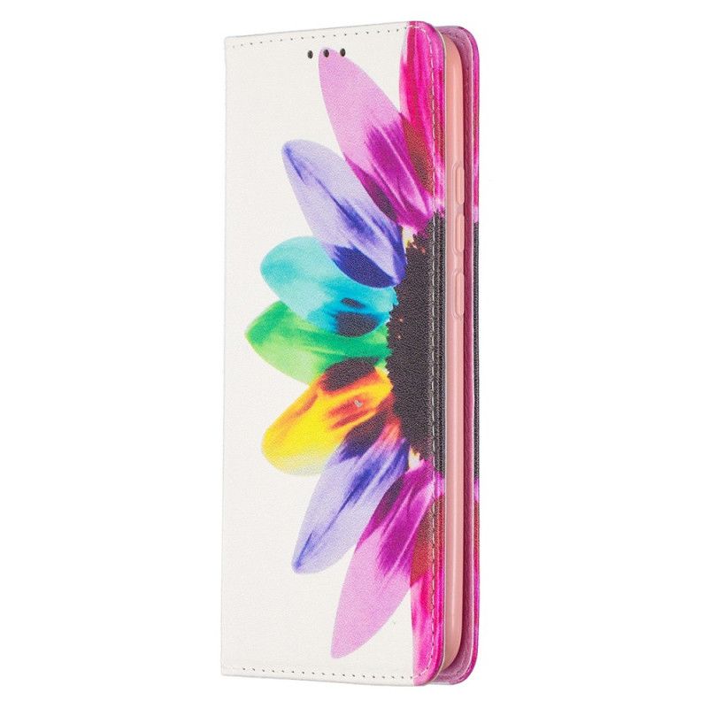 Folio Deksel Xiaomi Redmi 9C Akvarellblomst