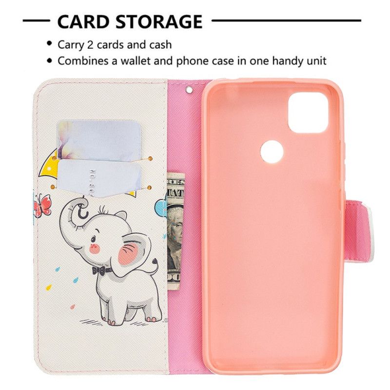 Folio Deksel Xiaomi Redmi 9C Baby Elefant