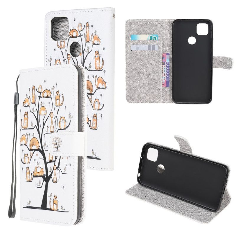 Folio Deksel Xiaomi Redmi 9C Funky Tanga Katter