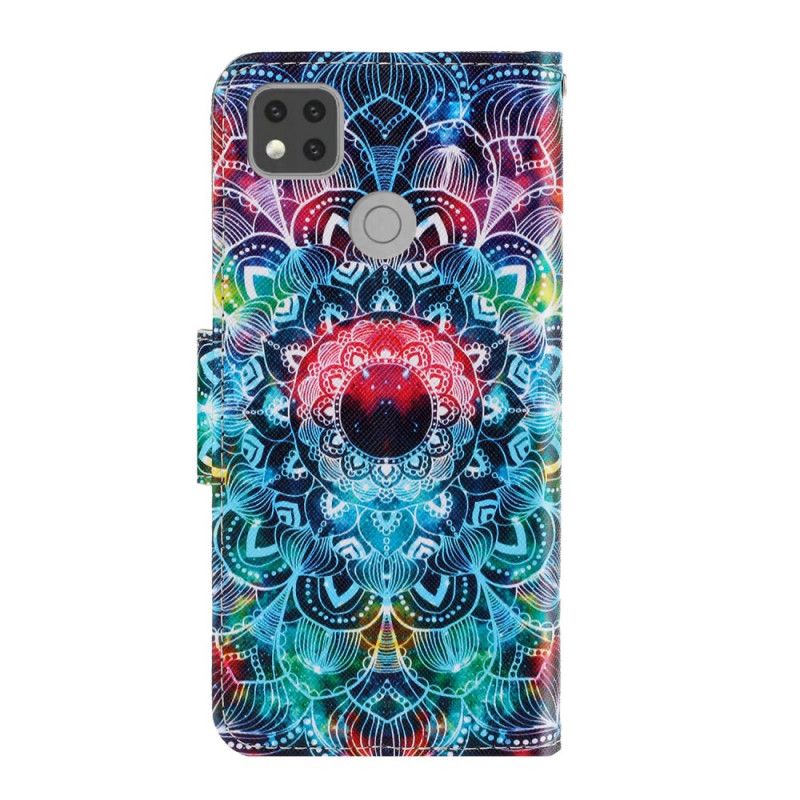 Folio Deksel Xiaomi Redmi 9C Prangende Mandala Med Tanga