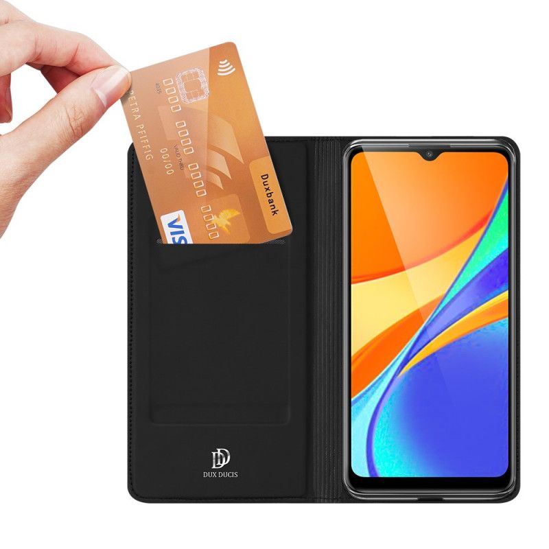 Folio Deksel Xiaomi Redmi 9C Svart Dux Ducis Pro Series Hud