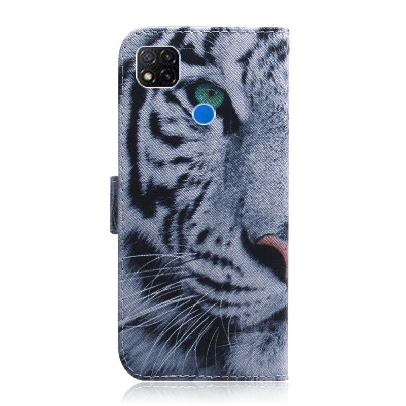 Folio Deksel Xiaomi Redmi 9C Tigeransikt