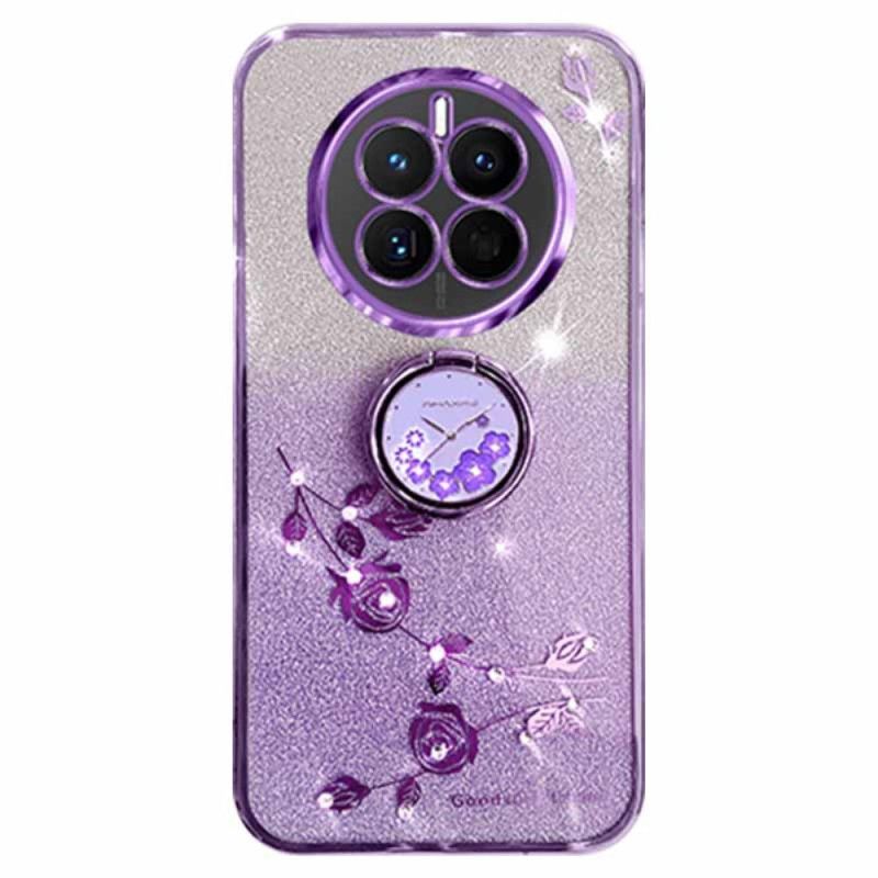 Deksel Realme 12 Pro / 12 Pro Plus Blomster Og Rhinestones Kadem Support